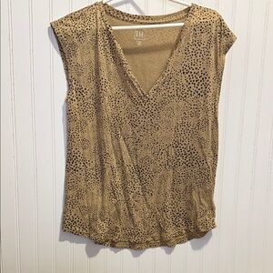 Gap Beige Speckled Women's Blouse tall large